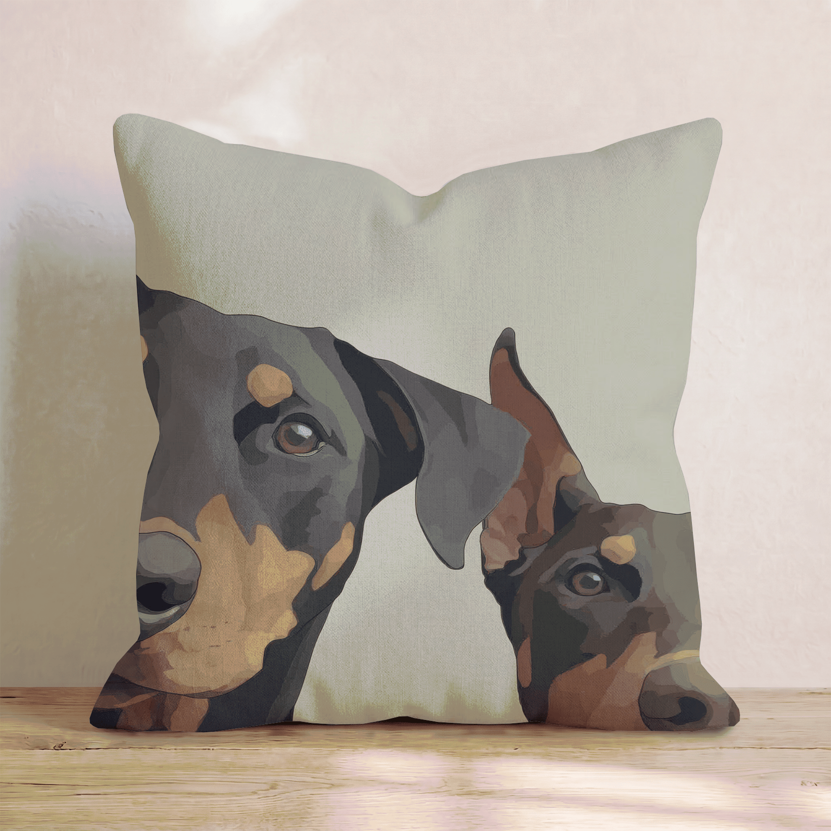 Curious Protector Throw Pillow - Hillcroft Home