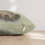 Cute Otter Throw Pillow - Hillcroft Home