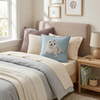 Cute Seal Throw Pillow - Hillcroft Home