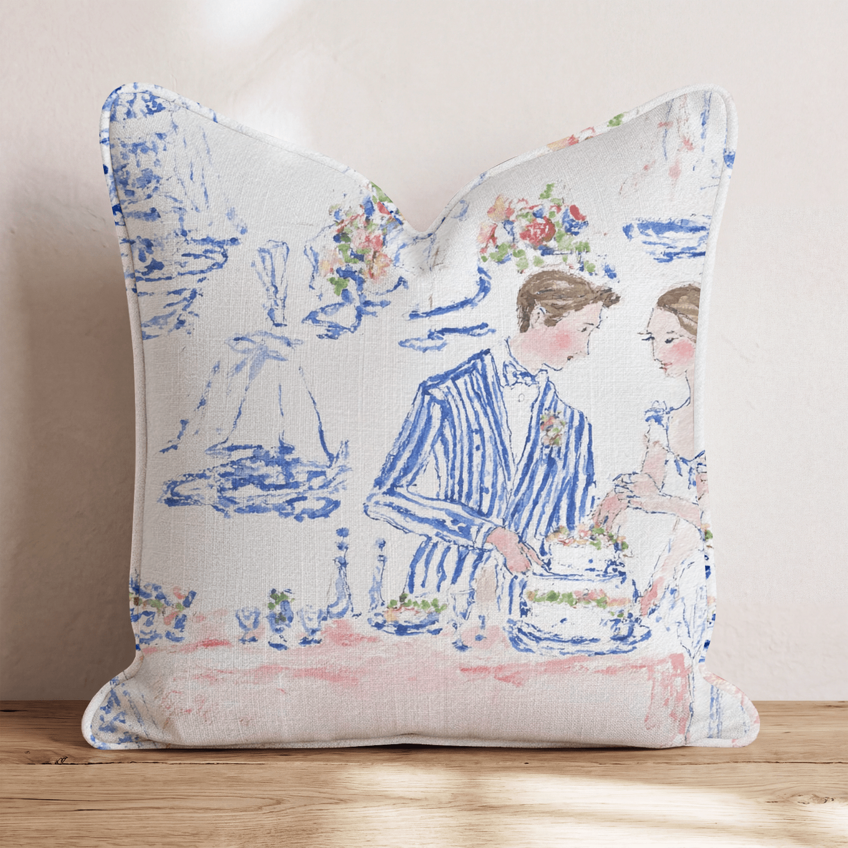 Cutting of the Cake Throw Pillow - Hillcroft Home