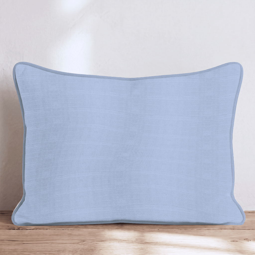 Cyan Blue Throw Pillow - Hillcroft Home