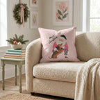 Dachshund Christmas Embrace Throw Pillow throw pillow - Hillcroft Home