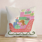 Dachshund Gift Sleigh Throw Pillow - Hillcroft Home