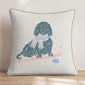 Dachshund Hockey Throw Pillow - Hillcroft Home