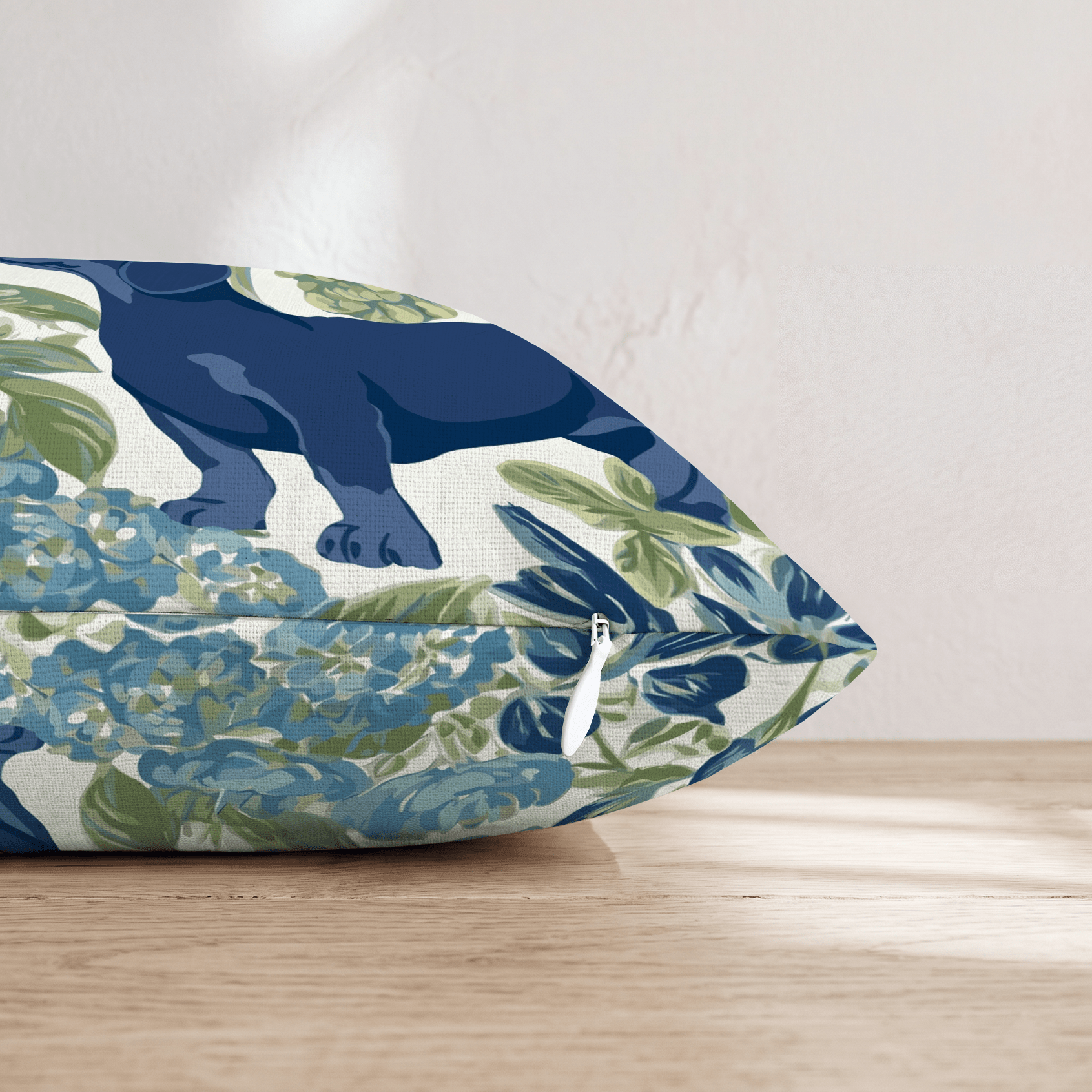 Dachshund in the Flowers Throw Pillow - Hillcroft Home