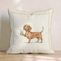 Dachshund Matcha Throw Pillow - Hillcroft Home
