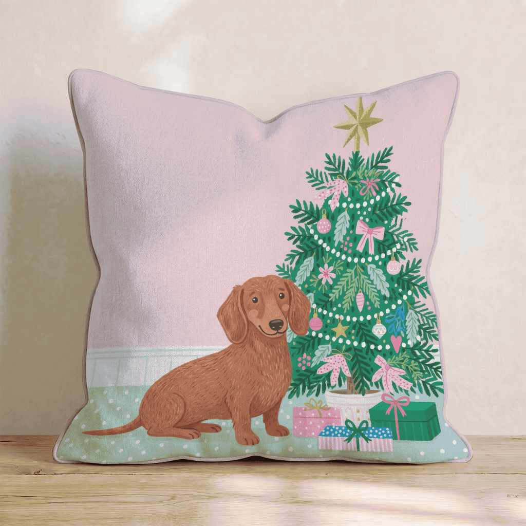 Dachshund Nook Throw Pillow - Hillcroft Home