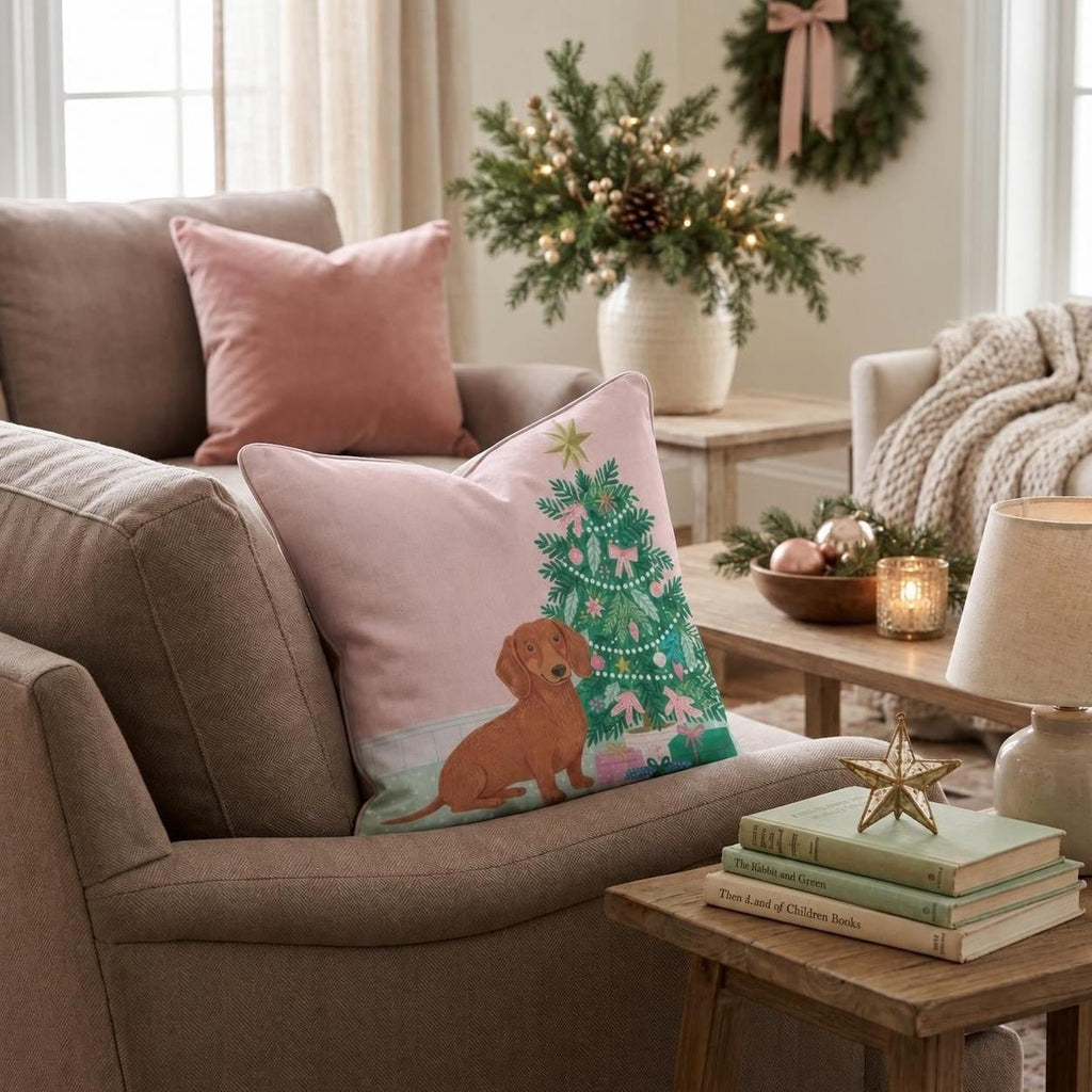 Dachshund Nook Throw Pillow throw pillow - Hillcroft Home