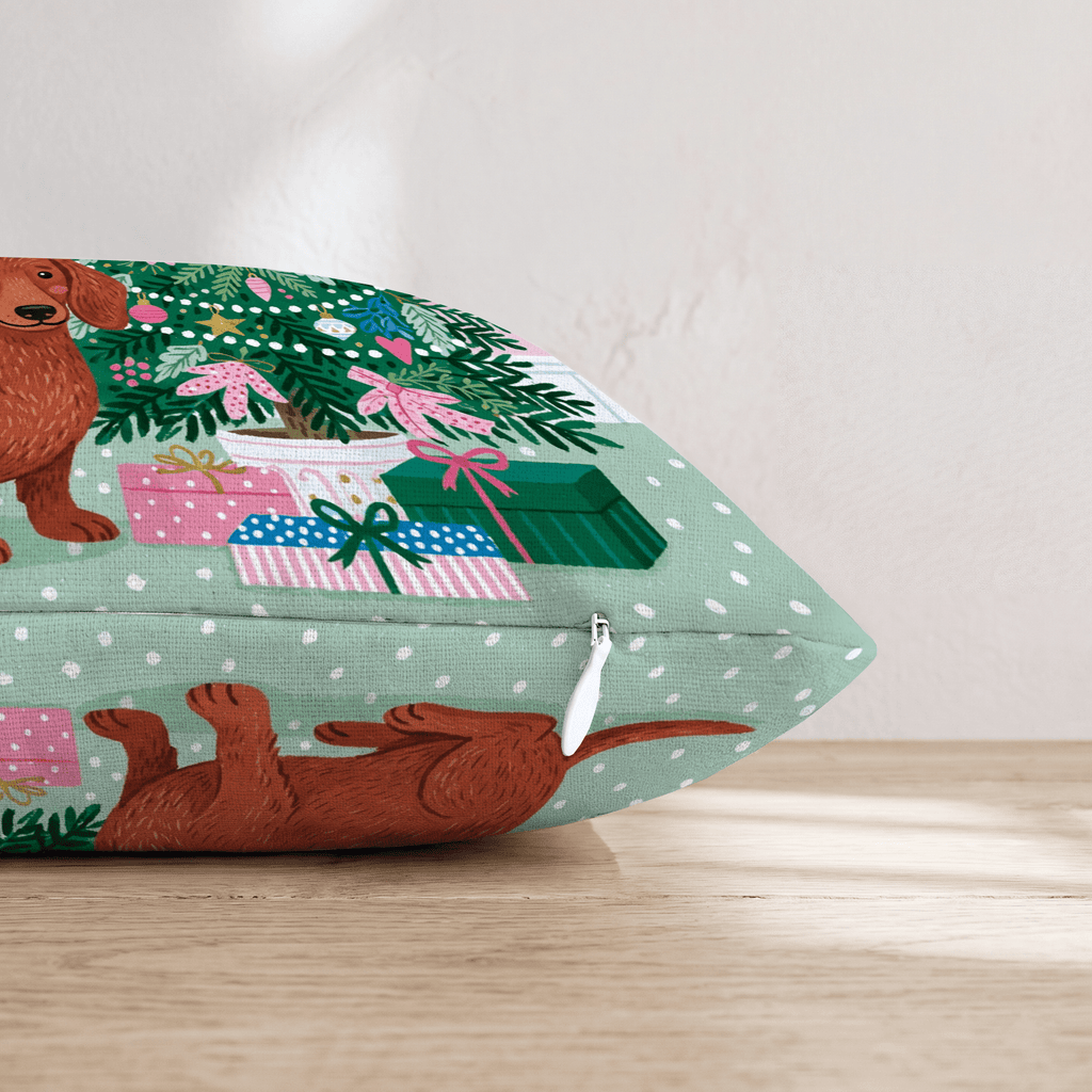 Dachshund Nook Throw Pillow - Hillcroft Home