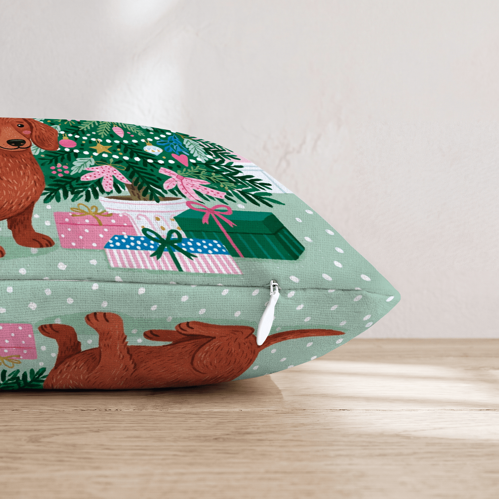 Dachshund Nook Throw Pillow - Hillcroft Home