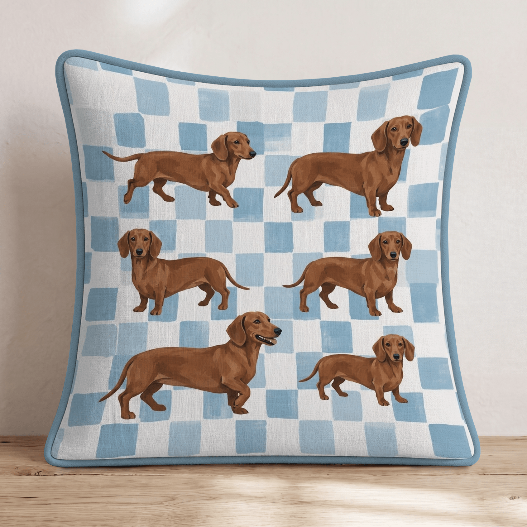 Dachshund Picnic Throw Pillow - Hillcroft Home