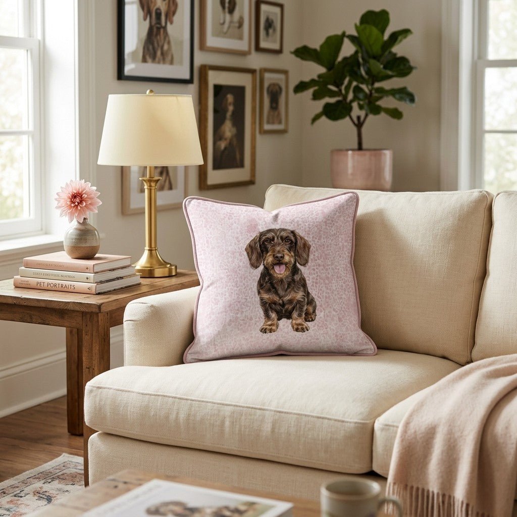 Dachshund Play Date Throw Pillow - Hillcroft Home