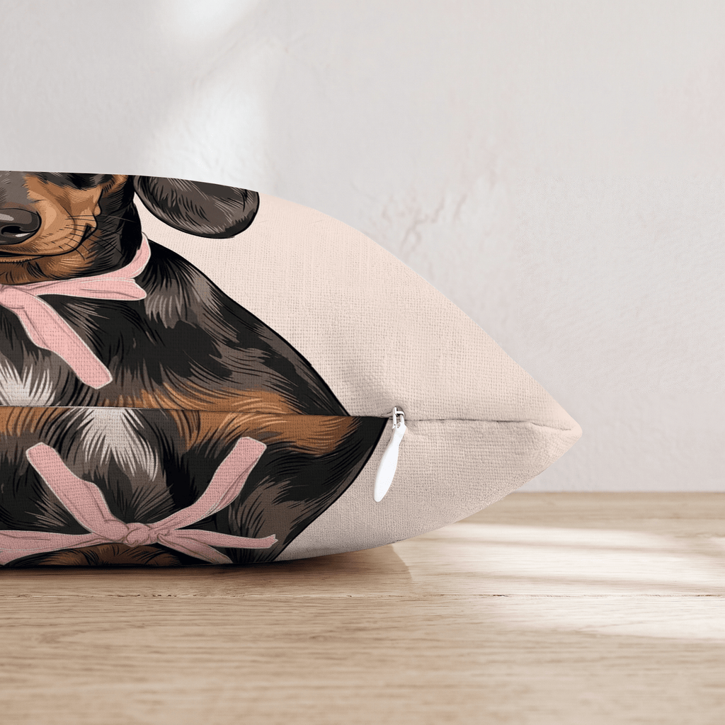 Dachshund Portrait Throw Pillow - Hillcroft Home