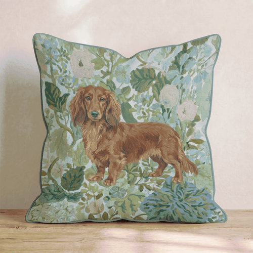 Dachshund Power Throw Pillow - Hillcroft Home