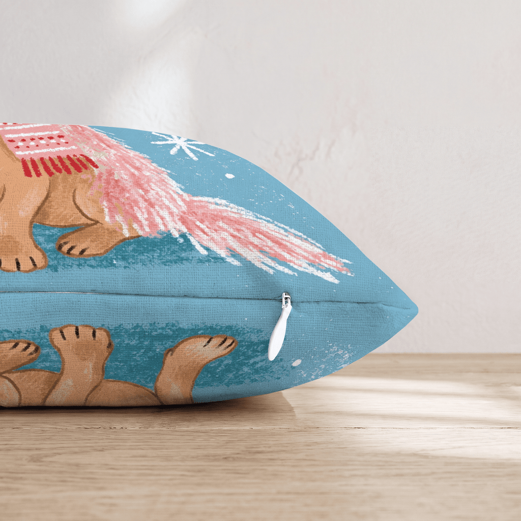 Dachshund Scarf Throw Pillow - Hillcroft Home