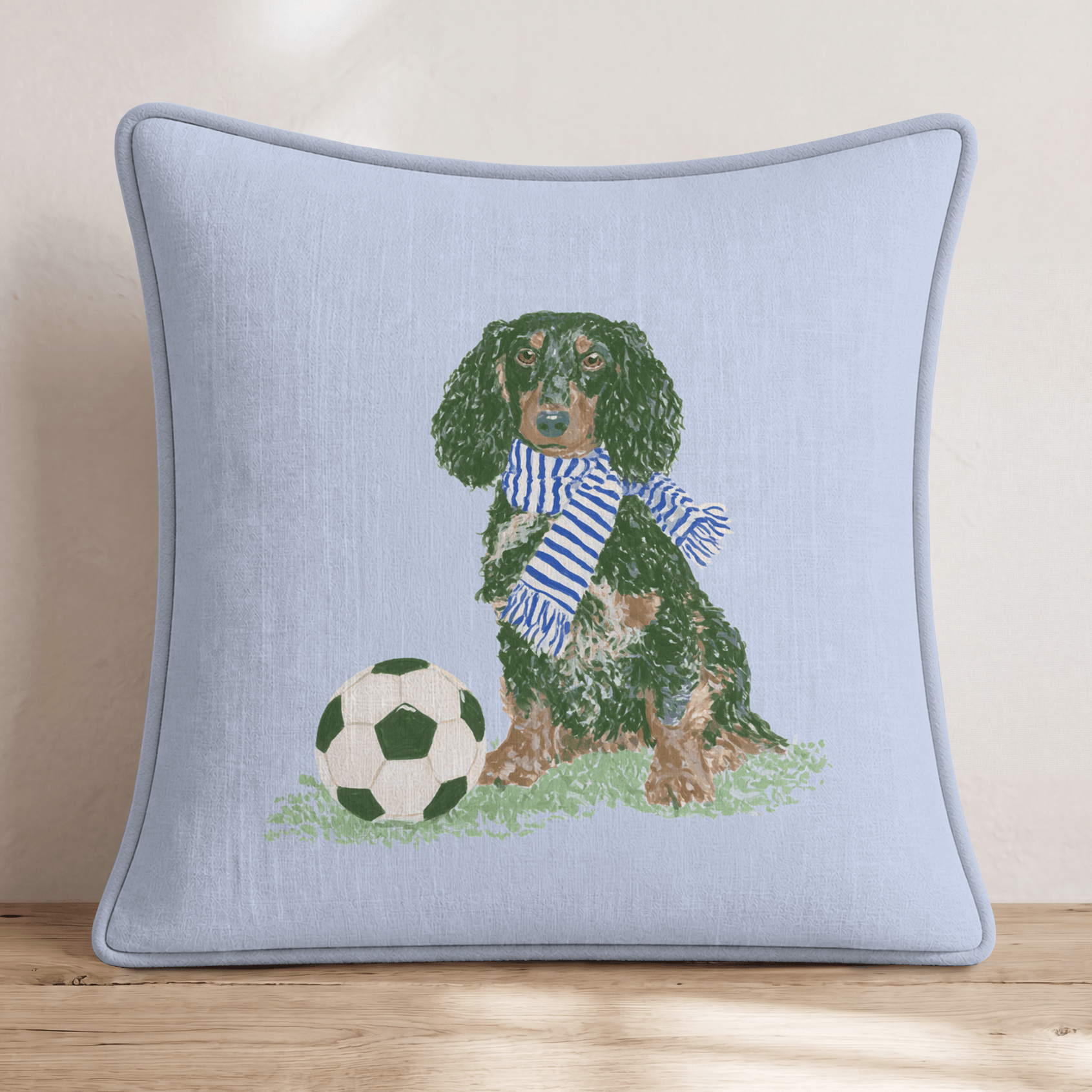 Dachshund Teammate Throw Pillow - Hillcroft Home