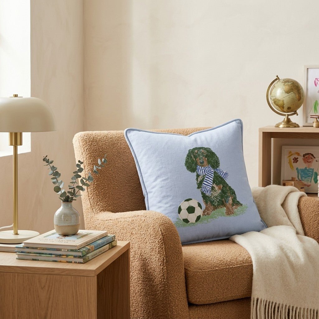Dachshund Teammate Throw Pillow - Hillcroft Home