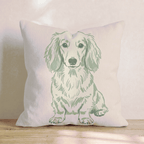 Dachshund Throw Pillow - Hillcroft Home