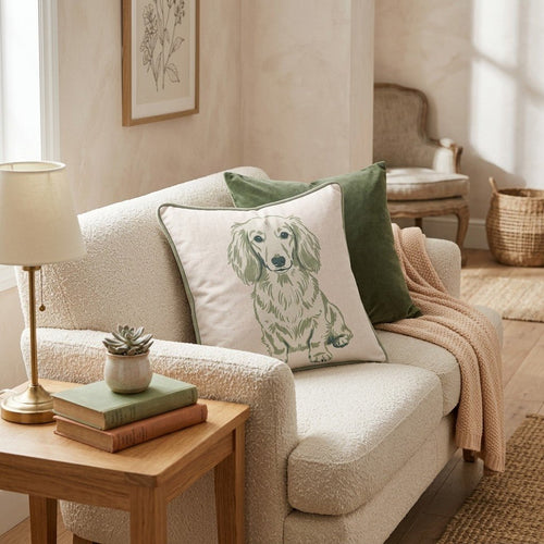 Dachshund Throw Pillow - Hillcroft Home