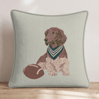 Dachshund Touchdown Throw Pillow - Hillcroft Home