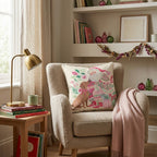 Dachshund with Santa Throw Pillow - Hillcroft Home
