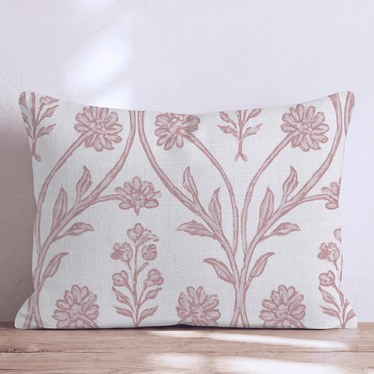 Dahlia Terracotta Throw Pillow throw pillow - Hillcroft Home