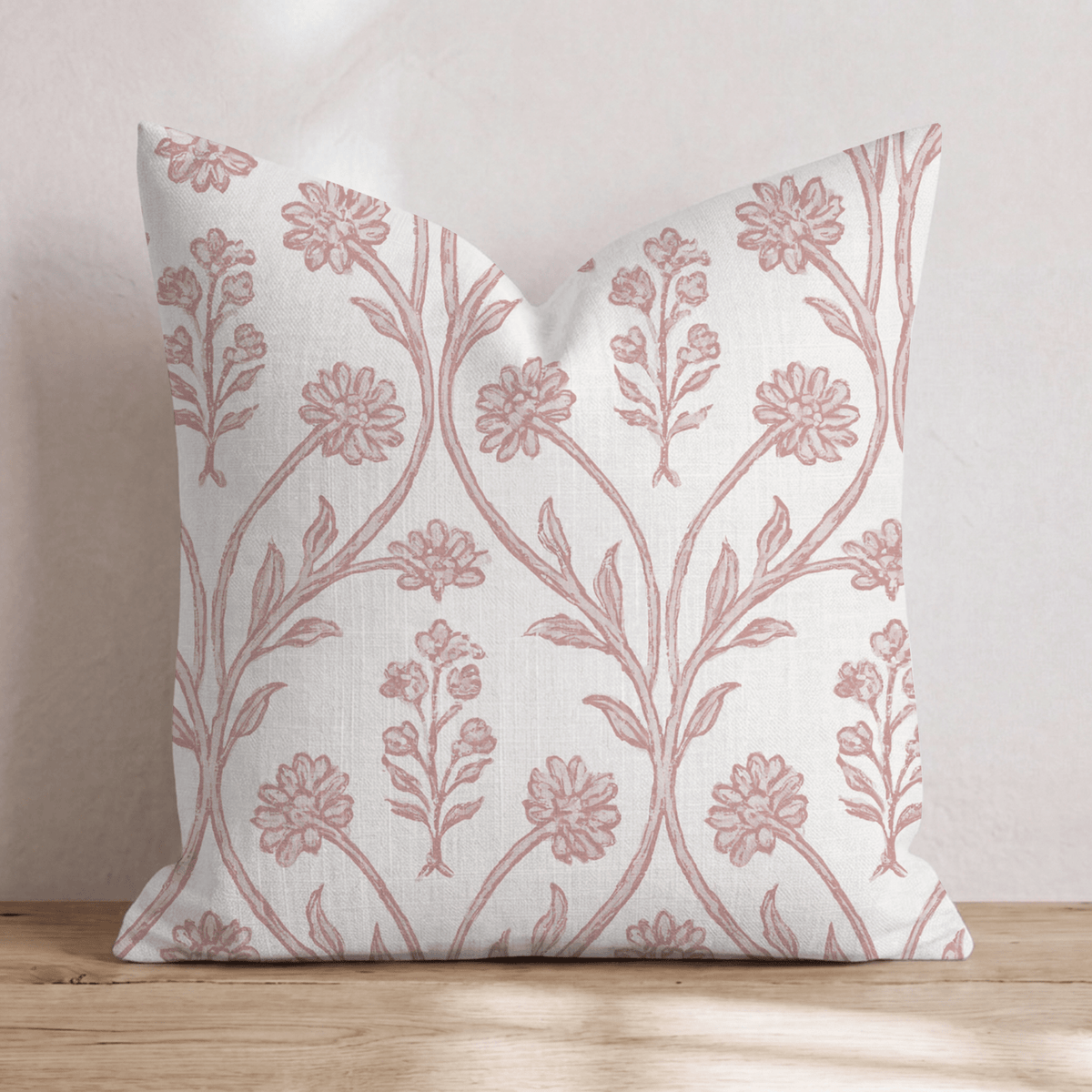 Dahlia Terracotta Throw Pillow throw pillow - Hillcroft Home