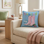 Dallas Disco Boots Throw Pillow - Hillcroft Home