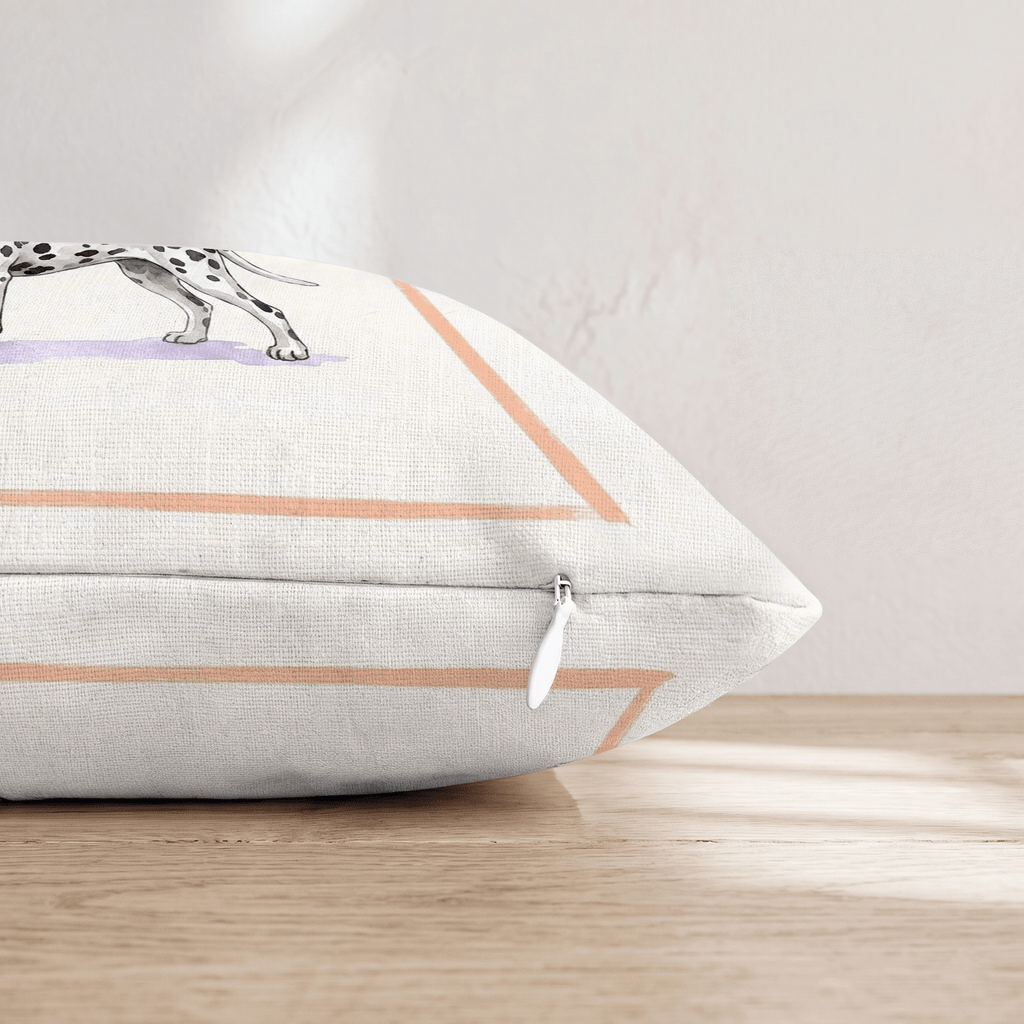 Dalmatian Coffee Throw Pillow - Hillcroft Home