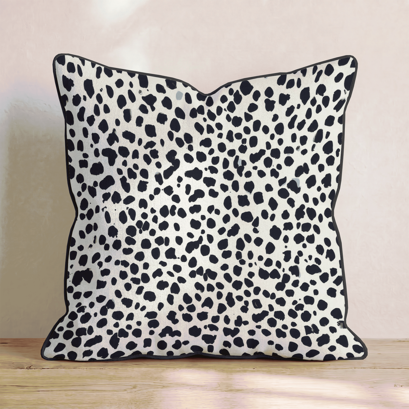 Dalmatian Dot Dense Throw Pillow - Hillcroft Home