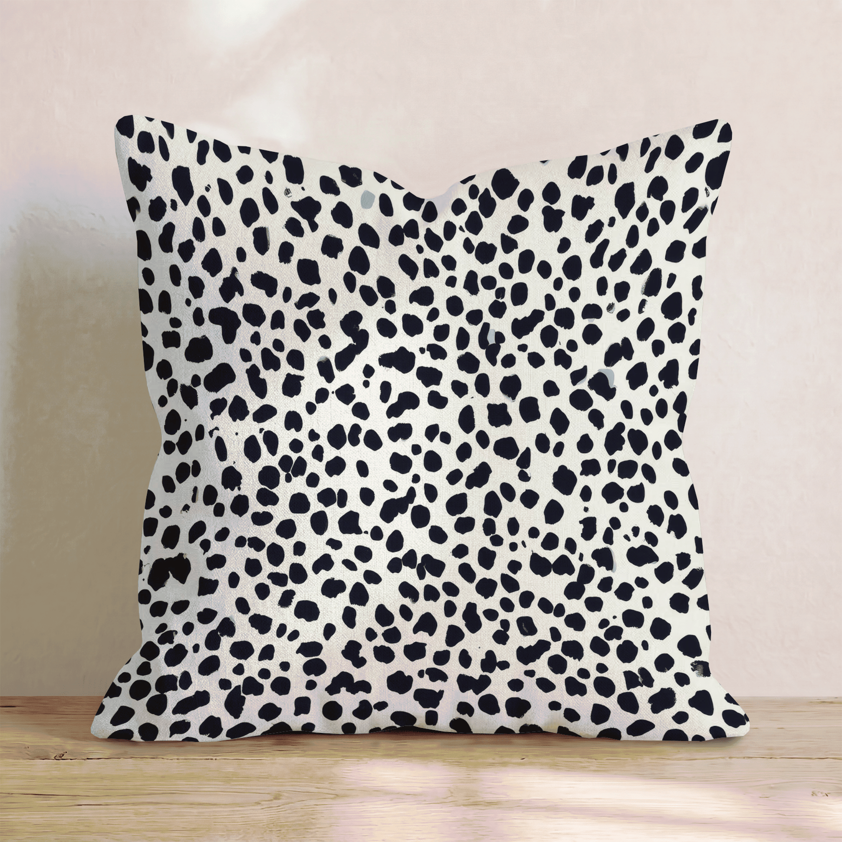 Dalmatian Dot Dense Throw Pillow - Hillcroft Home