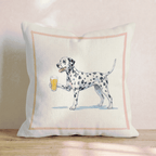 Dalmatian Lager Throw Pillow - Hillcroft Home