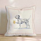 Dalmatian Lager Throw Pillow - Hillcroft Home