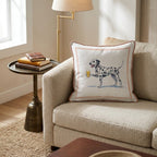 Dalmatian Lager Throw Pillow - Hillcroft Home