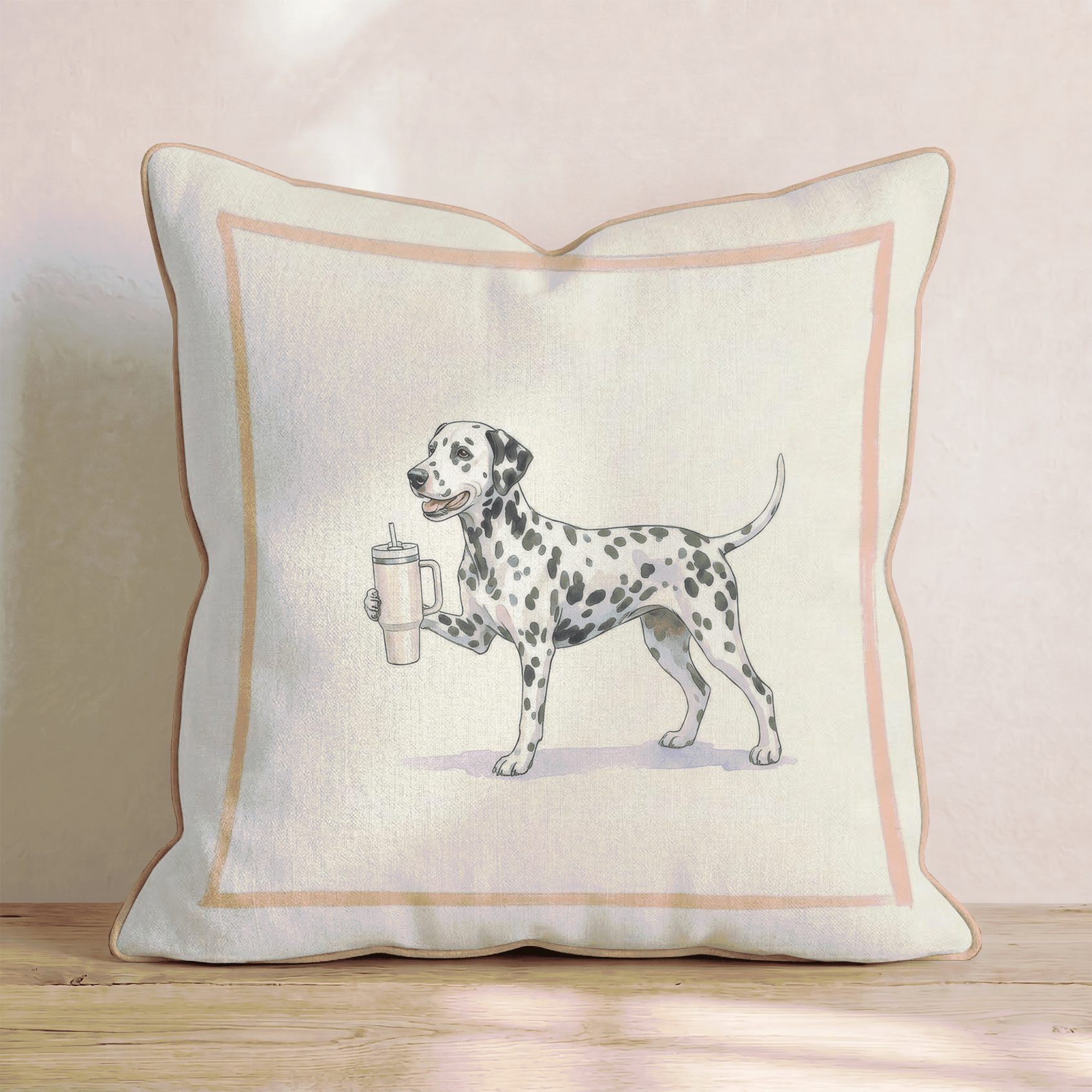 Dalmatian Tumbler Throw Pillow - Hillcroft Home