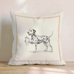 Dalmatian Tumbler Throw Pillow - Hillcroft Home