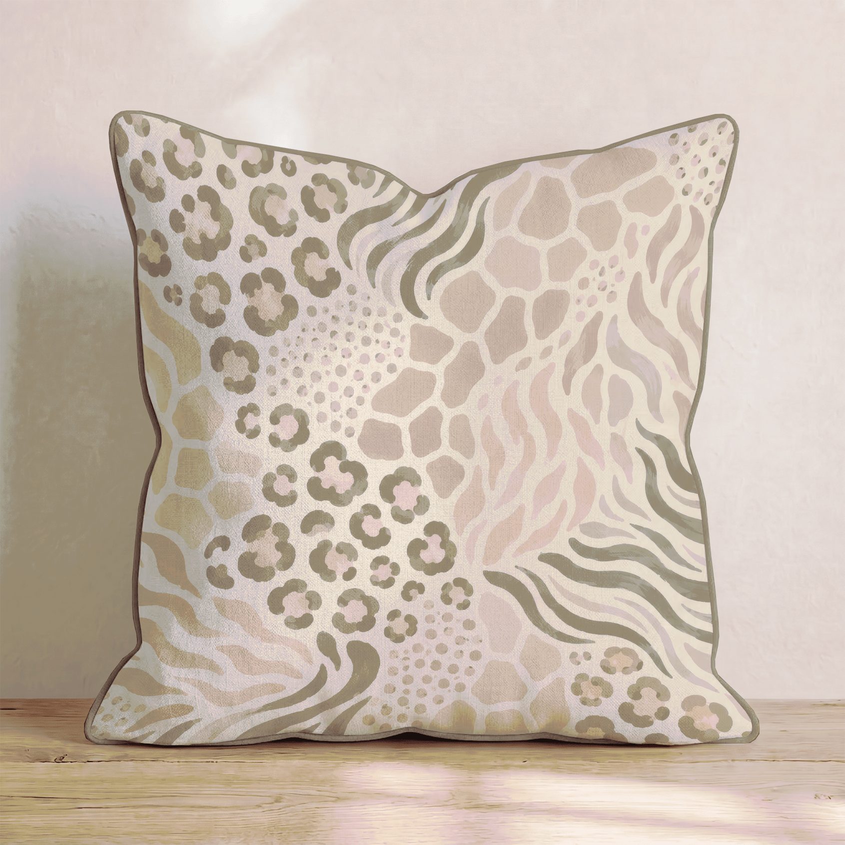 Daniela Leopard Print Throw Pillow - Hillcroft Home