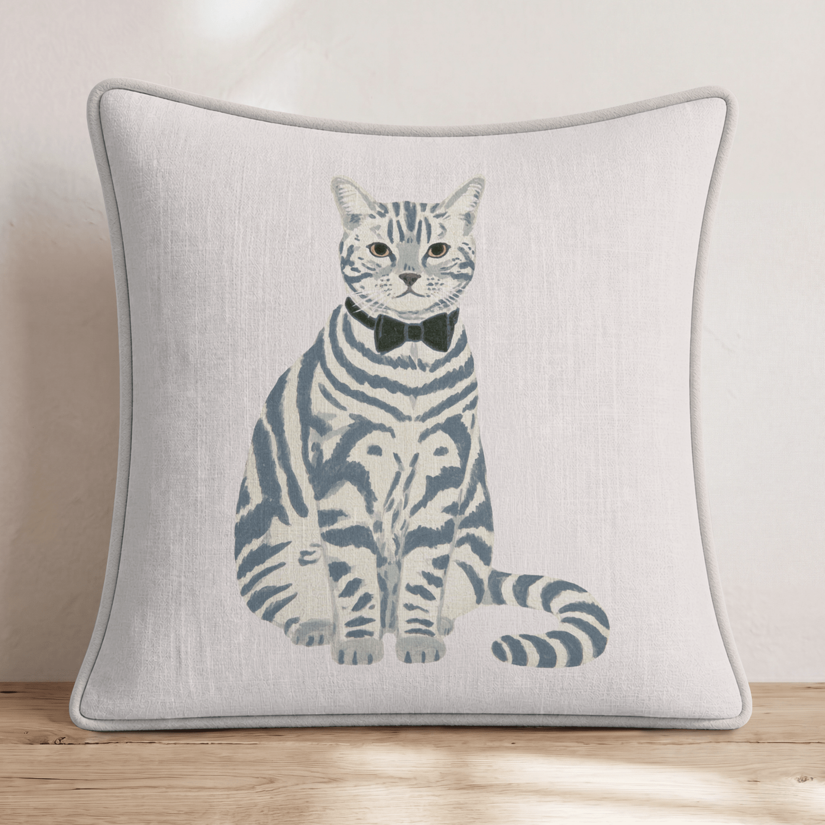 Dapper American Shorthair Throw Pillow - Hillcroft Home