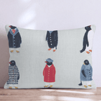Dapper Penguins Throw Pillow - Hillcroft Home