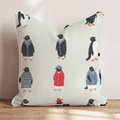 Dapper Penguins Throw Pillow - Hillcroft Home