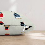 Dapper Penguins Throw Pillow - Hillcroft Home