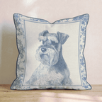 Dapper Schnauzer Throw Pillow - Hillcroft Home