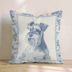 Dapper Schnauzer Throw Pillow - Hillcroft Home