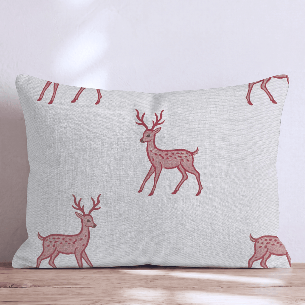 Dappled Reindeer Throw Pillow throw pillow - Hillcroft Home