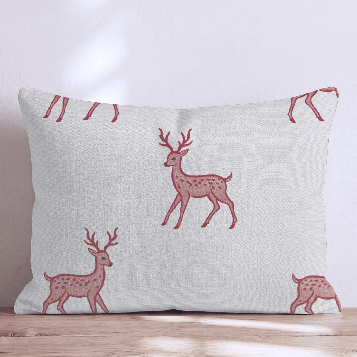 Dappled Reindeer Throw Pillow throw pillow - Hillcroft Home