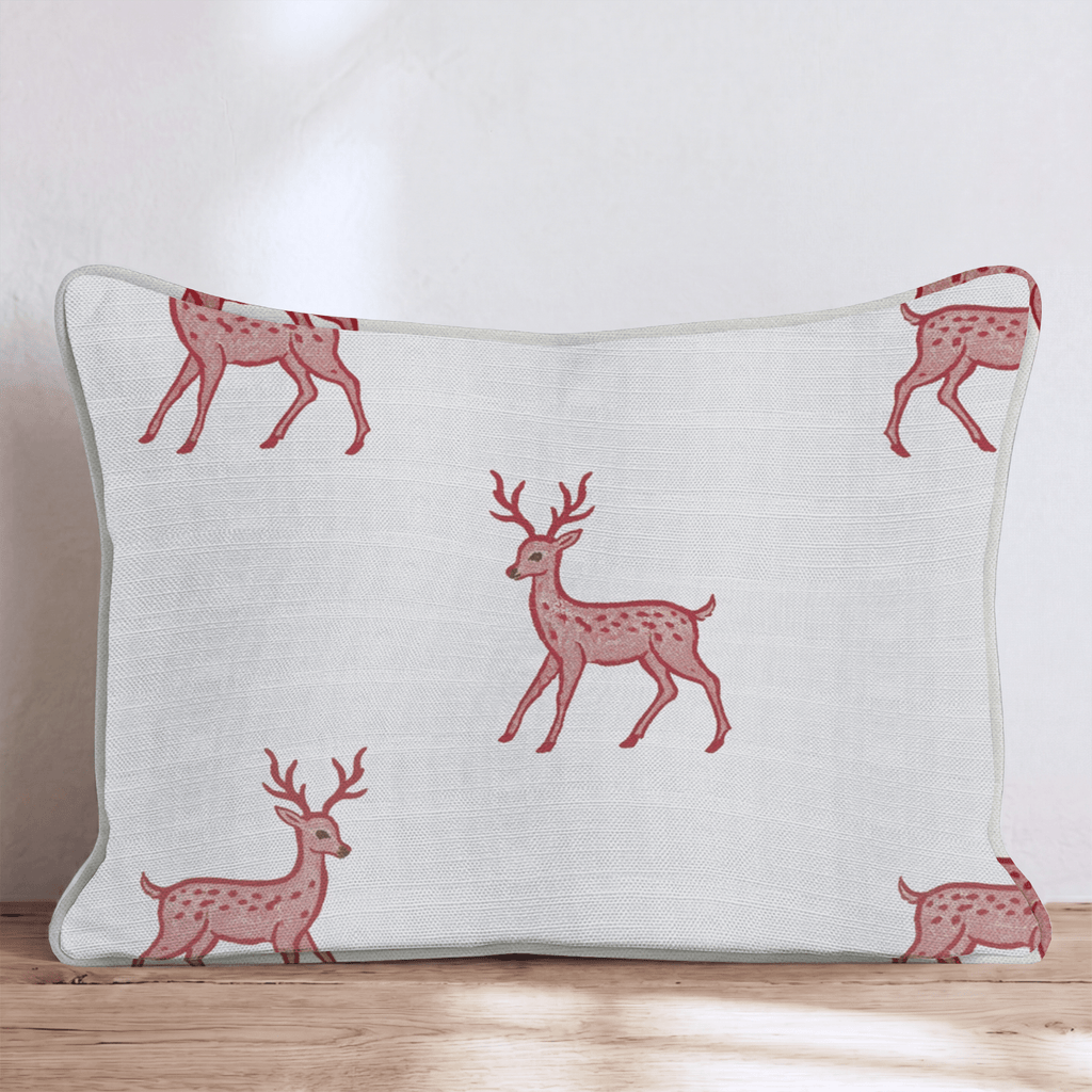 Dappled Reindeer Throw Pillow throw pillow - Hillcroft Home