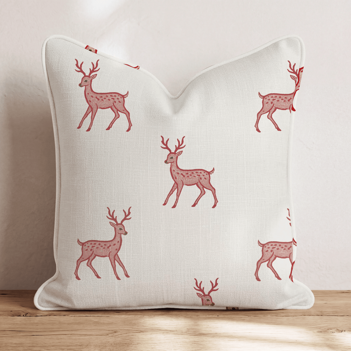 Dappled Reindeer Throw Pillow throw pillow - Hillcroft Home