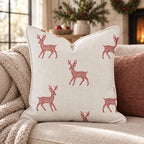 Dappled Reindeer Throw Pillow throw pillow - Hillcroft Home