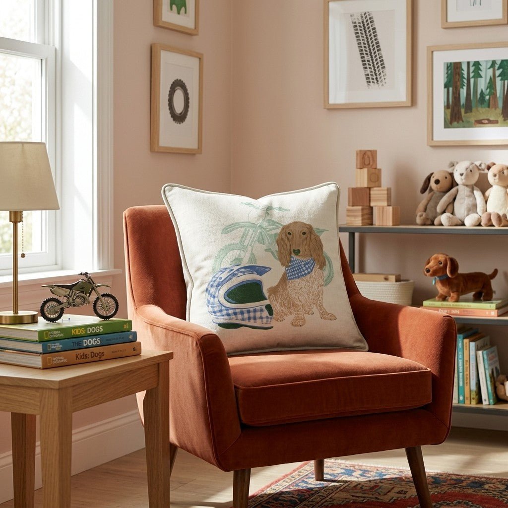 Daring Dachshund Throw Pillow - Hillcroft Home