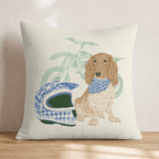 Daring Dachshund Throw Pillow - Hillcroft Home